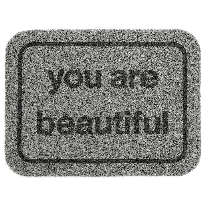YOU ARE BEAUTIFUL floor mat
